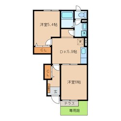 福地駅 徒歩35分 1階の物件間取画像